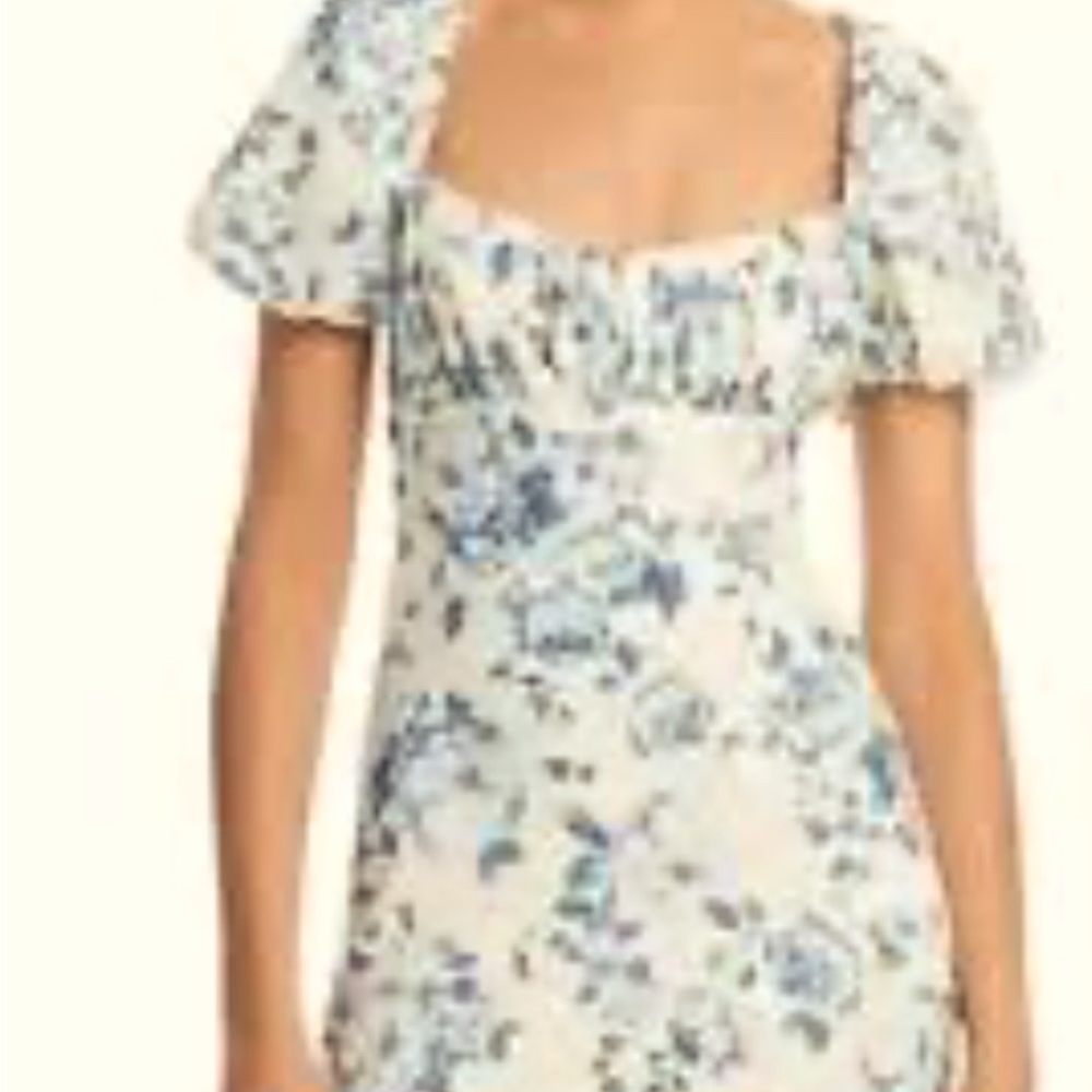 New Aqua dress floral light blue